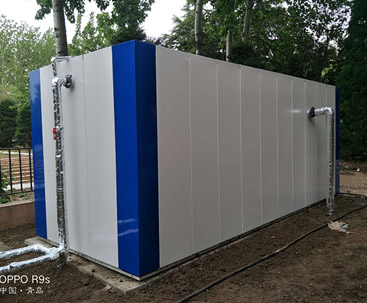 一體化污水處理設施使用現(xiàn)場