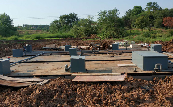 地埋式污水處理設(shè)備使用現(xiàn)場(chǎng)