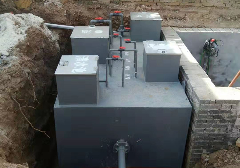 河北地埋式污水處理設備安裝現(xiàn)場