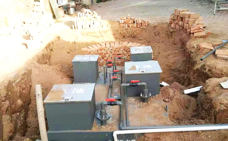 河北衡水地埋式污水處理設備安裝圖片