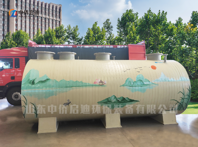 PP一體化污水處理設備箱體 項目現場成品展示圖